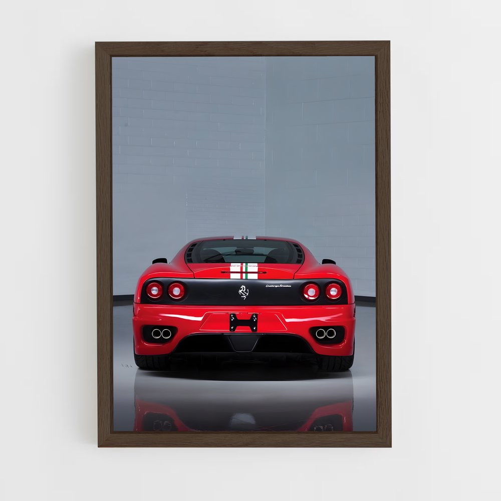 Poster La Précision Rouge – affiche Ferrari (vue 5)